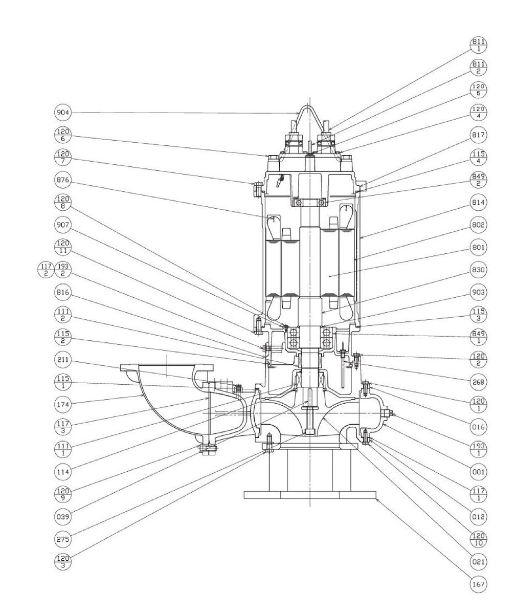 Bơm chìm nước thải EBARA DL