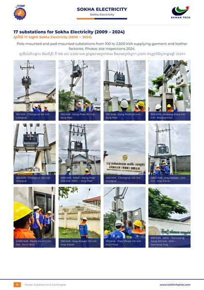 Sokha Electricity – 17 trạm